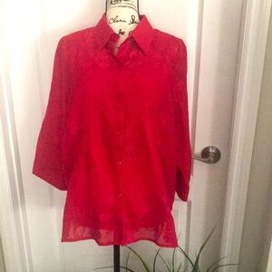 Alfred Dunner top with camisole. NWOT